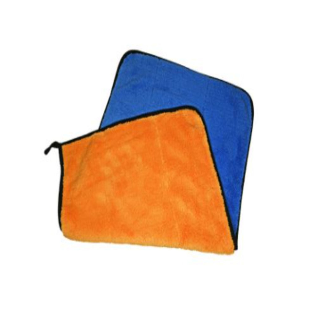 Cleaning/Detailing: Microfibre Cloth/Towel - Plush - Blue & Orange